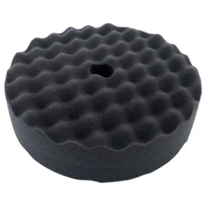 Pomo espuma doble cara 8 pulgadas con rosca 5/8 para pulido automotriz profesional. Gris