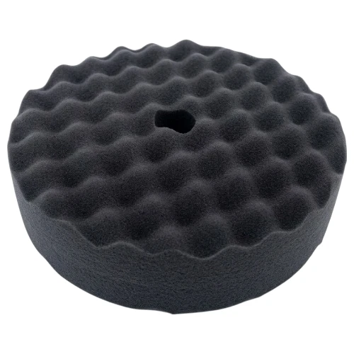 Pomo espuma doble cara 8 pulgadas con rosca 5/8 para pulido automotriz profesional. Gris