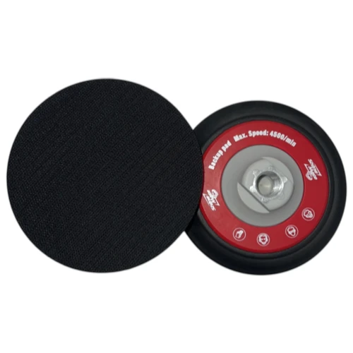 Backing plate pulidora rotativa en medidas de 5 y 6 pulgadas con rosca 5/8.