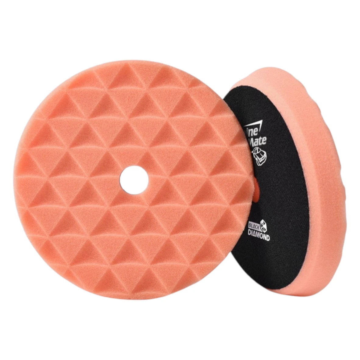 Pomo de espuma de acabado shine mate diamante naranja