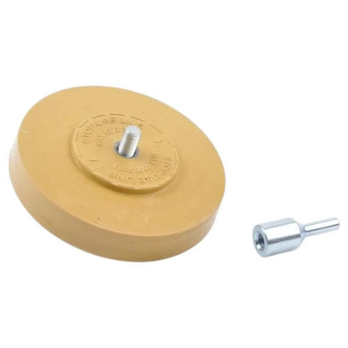 Disco para remover cintas 4 pulgadas con rosca 5/16-24 para uso automotriz.