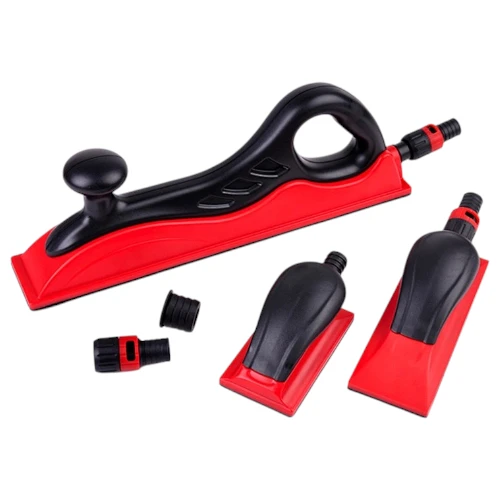 Lijador manual con aspiración de polvo y base velcro para repintado automotriz.